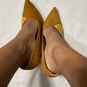 Elegant Mustard Yellow Women's Shoes